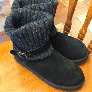 UGG Boots With Sweater Cuffs